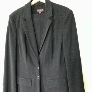 Long Tall Sally TALL Navy Spot Check Suit